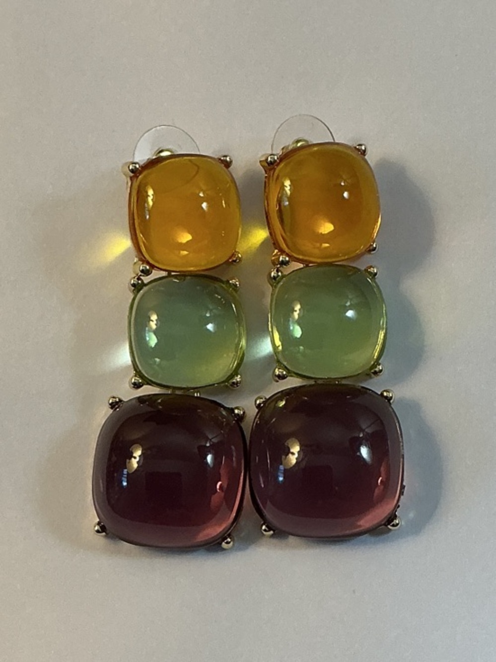 Zara Lucite Candy Drop Earrings